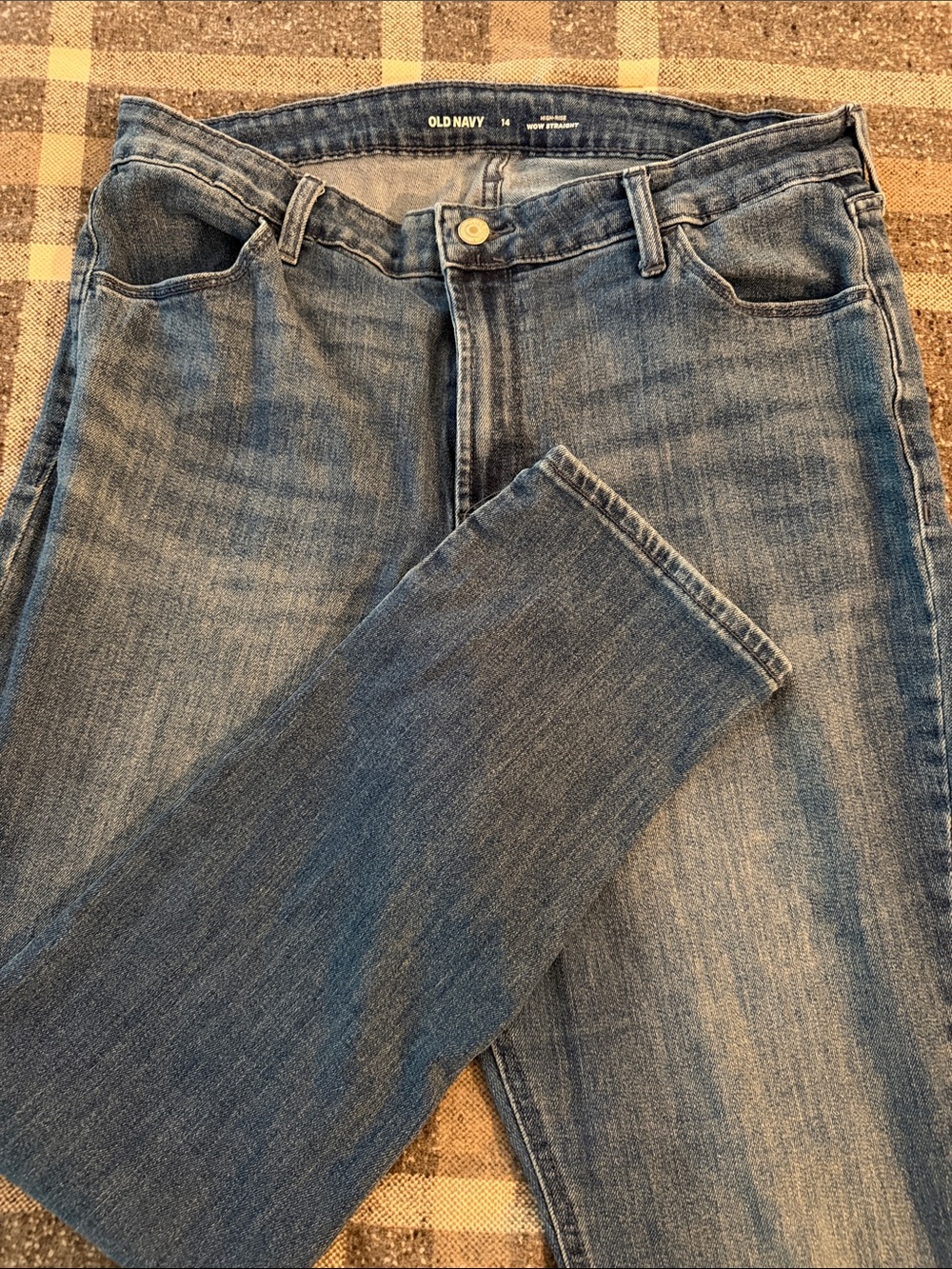 Old Navy Medium Blue Straight Jeans